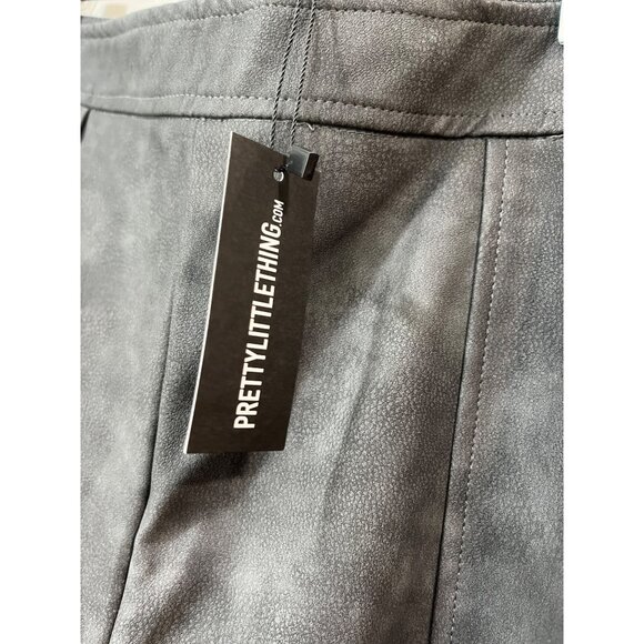 Prettylittlething Women's Pants Size 10 Dark Gray Cargo NWT - Picture 5 of 12